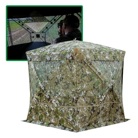 UPC: 0012642039157 | Barronett Blinds® FourSight™ Portable Hub Blind 1-Way Fabric 3-Person Crater™ Thrive FRS400CT