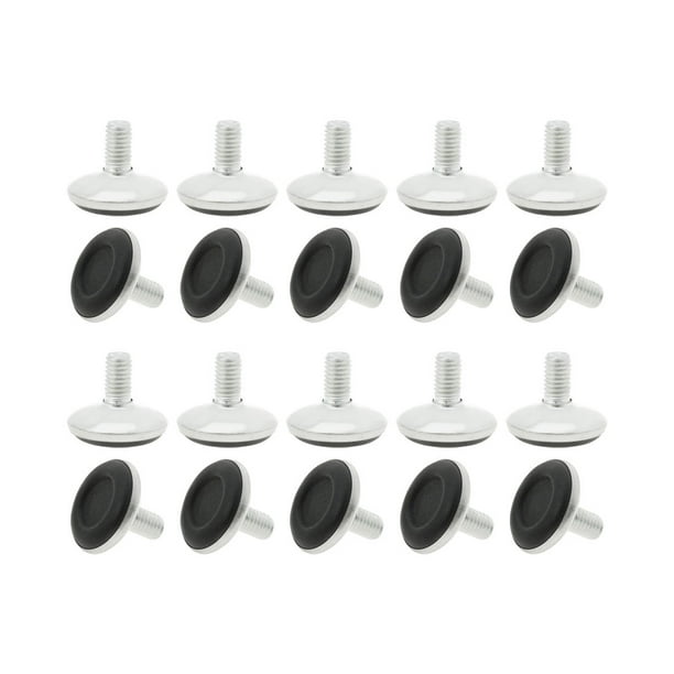 20pcs M8 x 15 x 30mm Pies Niveladores Ajustables Protector de Piso para Muebles del Hogar, Pierna de Mesa y Silla