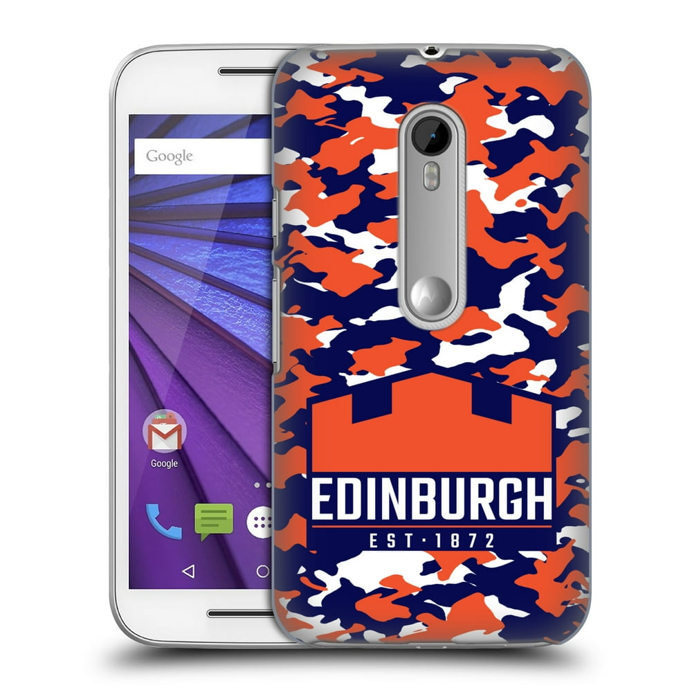 OFFICIAL EDINBURGH RUGBY 2018/19 LOGO HARD BACK CASE FOR MOTOROLA