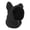 Black M, variant on mdesiwst Dog Snood Winter Hood Warm Pet Hood with Ear Protection Fleece Neck Warmer with Drawstring for Dogs And Cats