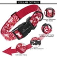 thumbnail image 3 of Collar para perro con forma de reno rojo para mascotas, de algodón, tamaño mediano, 34 a 56 cm, 3 of 5