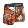 thumbnail image 4 of Uemuo Various Pumpkins Leopard Orange White Pattern Men's Boxer Briefs,Trunk Anti-Chafing,Comfortable, Durable, and Stylish Underwear-X-Large, 4 of 9