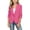 Pink, variant on Edvintorg Blazers for Girls Fashion Solid Color Lapel Jackets Open Front Button 3/4 Sleeve Blazer Kids Clothes Girls 4-15Years