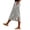 10# Gray, variant on Linen Skirts for Women Midi Length Casual Side Button Linen Midi Skirt High Waisted Long Flowy Skirt Beach Skirts Vermilion S