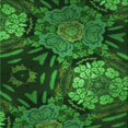 thumbnail image 1 of Ahgly Company Tapis d'Intérieur Lavable en Machine Carré Vert Émeraude Profond, 4 Pieds Carré, 1 of 7