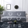 thumbnail image 4 of CAROOTU Futon Sofa Slipcover Elastic Armless Sofa Cover Furniture Protector for Sofa Bed, 4 of 5