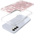 thumbnail image 3 of Diamond Encrusted Hybrid Case for Samsung Galaxy S25 - Heart Rose Gold, 3 of 3