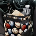 thumbnail image 6 of Baseball Mini Trash Can Car Garbage Can Trash Can for Car - Foldable, with Lid, Leak-Proof, Hanging Storage Bag, 6 of 6