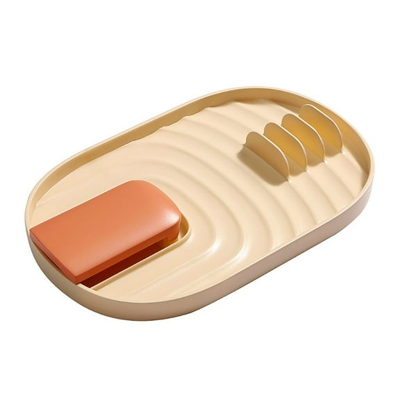 Vikakiooze under10, New Kitchen Shelf Spatula Pot Lid Holder Rack Cover Lid Strainer Pad Rest Stand, Sizzling Savings