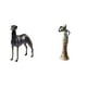 thumbnail image 1 of Estatua de perro de resina,Estatua de perro de resina con forma de animal,Escultura coleccionable para escritorio,decoración del hogar,Figura de escritorio,Figuritas, 1 of 8