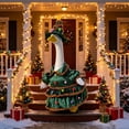 thumbnail image 7 of Qonioi Christmas Goose Outfit for 23 Inch Statue, Festive Goose Clothes with Hat, Holiday Costume Decor for Outdoor Lawn Garden Patio, 7 of 7