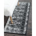 thumbnail image 1 of Unique Loom 3134677 2 x 6 ft. Imperial Bosphorus Runner Rug, Black, 1 of 1