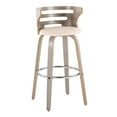 thumbnail image 4 of Cosini 30" Fixed-Height Bar Stool, Bar Chairs, Swivel Bar Stools, Bar Stools Set of 2, 4 of 6