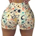 thumbnail image 2 of Lsque Rockets Pattern High Waisted Biker Shorts for Women-Tummy Control Fitness Athletic Workout Running Yoga Gym Shorts,Moisture-Wicking-Small, 2 of 9