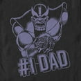 thumbnail image 2 of Men's Marvel Thanos #1 Dad  Graphic Tee Black Small, 2 of 5