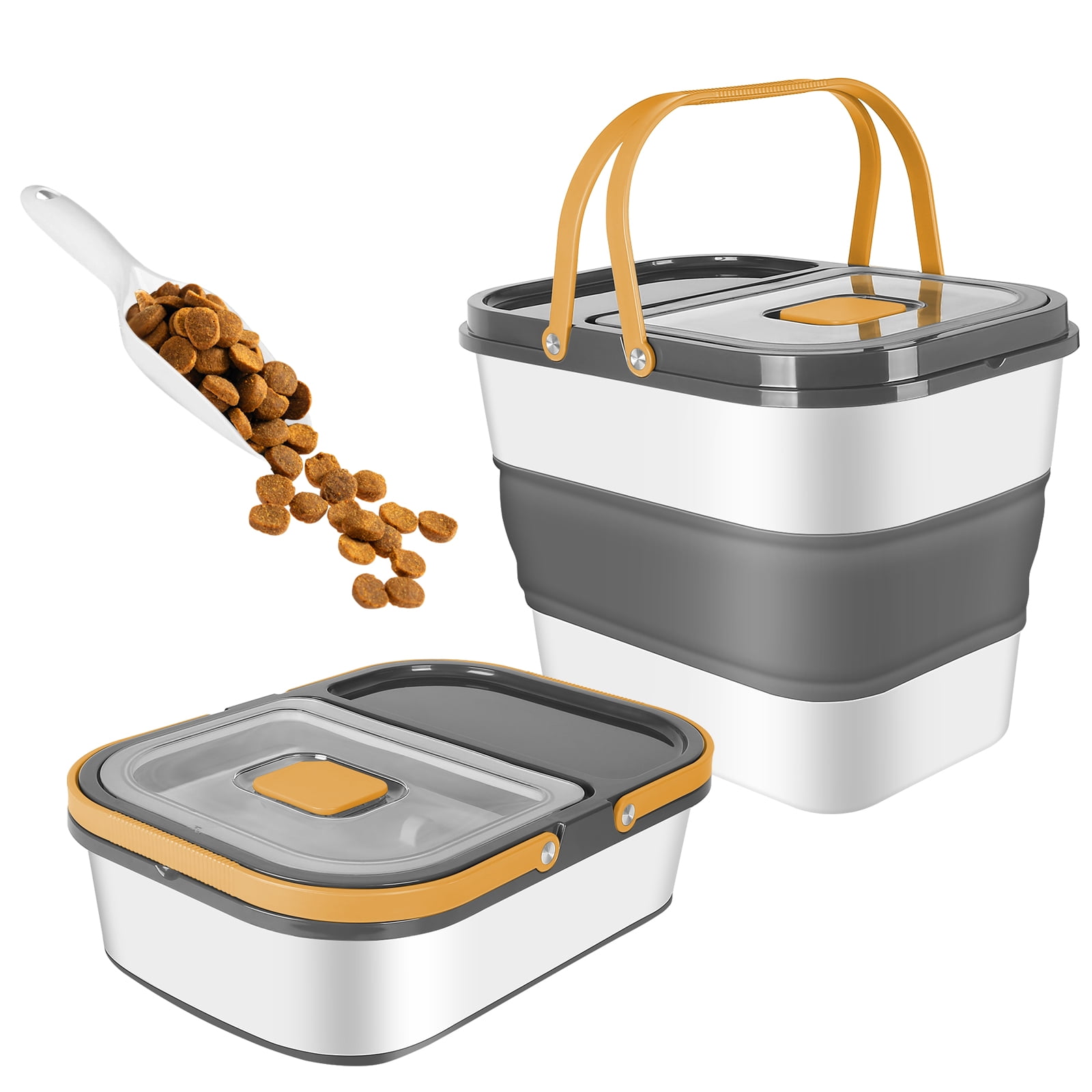 SSAWcasa Pet Food Storage Containers, 30lb Airtight Food Container for