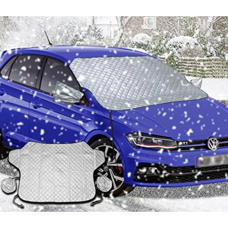 Zento Deals Winter Ice/Snow, Sun UV-Rays, and Scratches Cover Protector of the Car Windshield and Side Mirrors– Waterproof and No Leakage with Anti-Theft Design Fire Retardant Cover that Fits