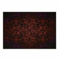 thumbnail image 1 of Oriental Cutting Board, Mandala Inspired Curly Flowers and Leaves Details Frame Illustration, Decorative Tempered Glass Cutting and Serving Board, Small Size, Vermilion and Black, by Ambesonne, 1 of 1