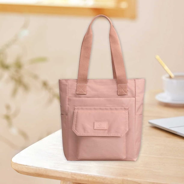 Bolso de nylon de gran capacidad para mujer - Mochila impermeable cruzada con varios bolsillos, 27x12x32cm