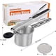 thumbnail image 3 of Manual Potato Masher, Professional Stainless Steel Potato Potato Masher, Ideal for Fruits, Vegetables, Baby Food, 3 Interchangeable Discs, 3 of 4