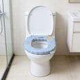 thumbnail image 7 of POKPTHF Toilet Seat Cushion, Thick Soft Washable Universal Commode Cover, Non-Slip Pad for Standard Elongated Round Toilet Seats, Home Bathroom Accessory, 7 of 7