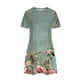 thumbnail image 5 of Vestidos de Verano de Mujer Cuello Redondo Manga Corta Impreso, Ligero Y Cómodo Vestidos Casuales para Mujeres, 5 of 8
