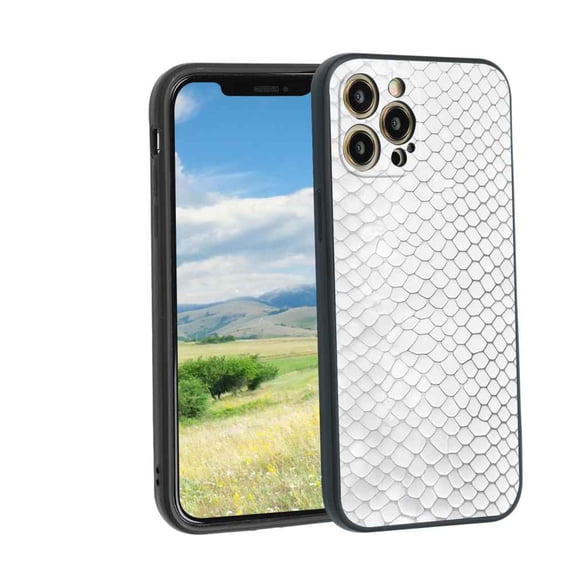 Compatible with iPhone 12 Pro Max Phone Case, Crystal Clear Snake Skin Case Men Women, Flexible Silicone Shockproof Case for iPhone 12 Pro Max