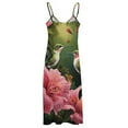 thumbnail image 5 of Flower Hummingbird Fine Art Sleeveless Dress Summer Dress Woman 2025, 5 of 7