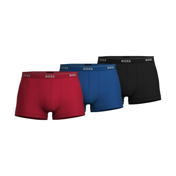 Calzoncillos BOSS Hugo para Hombre, Paquete de 3 Boxer de Algodón, Talla S