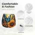 thumbnail image 6 of Picia Colorful Cloud Butterfly Sunflower Pattern Women's 2 in 1 Athletic Running Shorts High Waisted Workout Casual Gym Sweat Shorts with Comfy Liner Zipper Pockets-Large, 6 of 9