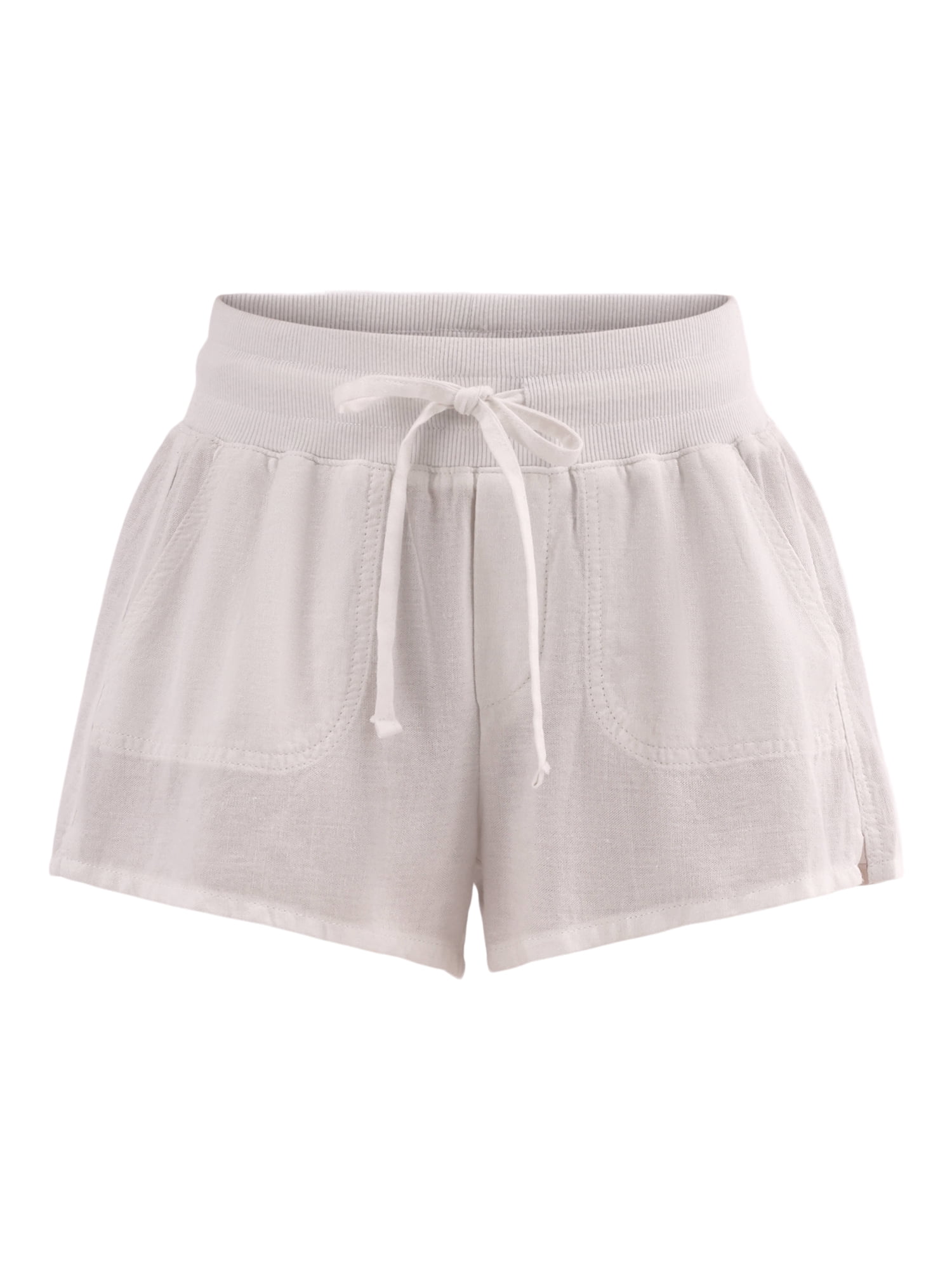 No Boundaries Linen Short, Women's and Women's Plus