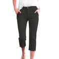 thumbnail image 2 of Qingpeng Capri Pants for Women Casual Stretch Business Work Capris Office Dress Straight Leg Pants Summer Petite Pants, 2 of 9