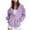 A-Purple, variant on Cnbwig Oversized Sweatshirt for Women Cancer Day Ribbon Feather Print Zipper Long Sleeve Drawstring Sports Loose with Pocket Trend Hoodies for Fall A-Black L