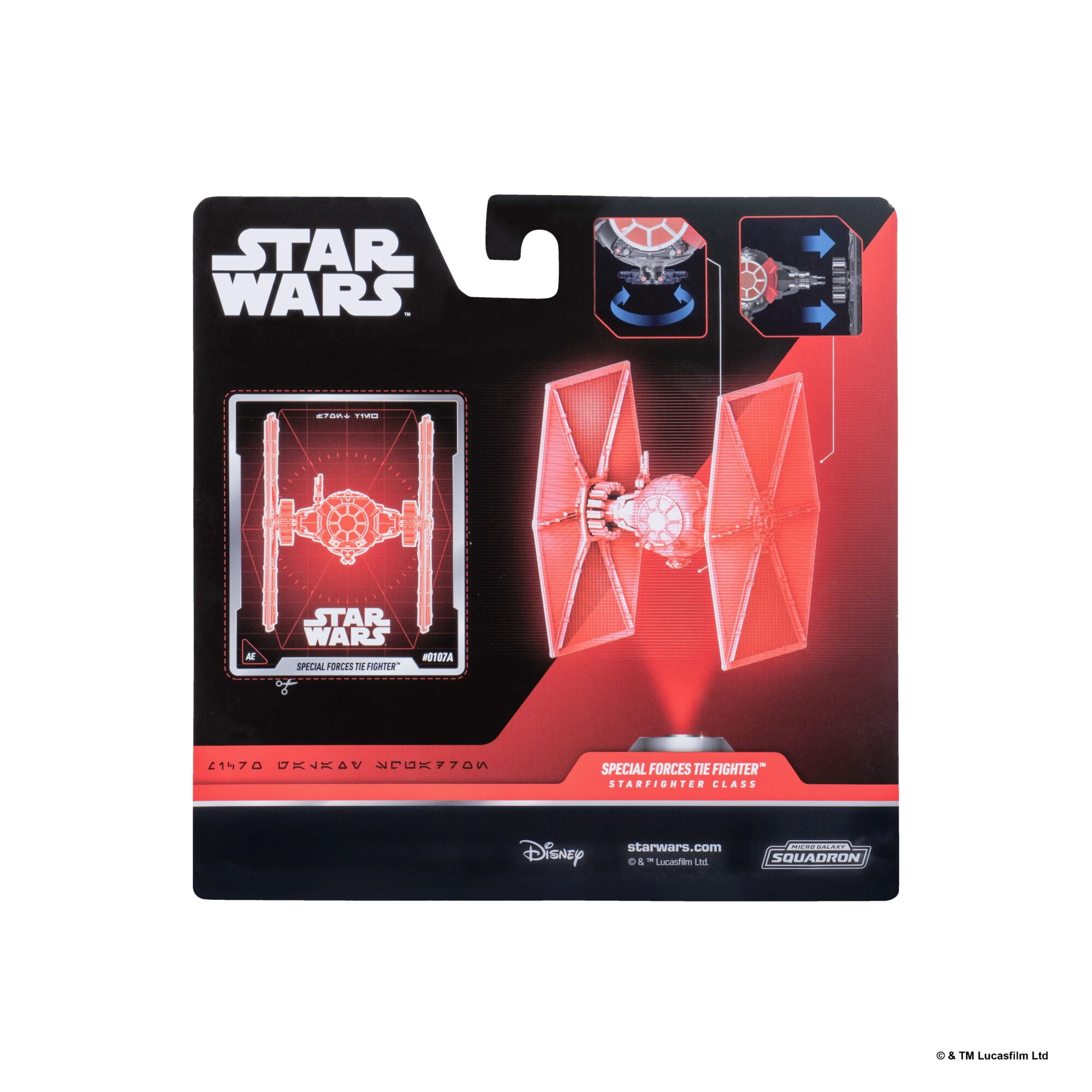 Star Wars™ Micro Galaxy Squadron First Order Special Forces TIE Fighter - 5- inch Vehicle with 1-inch Micro Figure Accessory