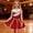 Red, variant on Girl Dress Summer Birthday Dress for Girls Kids Princess Dress Up 6-7 Years