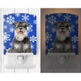 thumbnail image 2 of Caroline's Treasures KJ1178CNL Winter Snowflakes Holiday Schnauzer Ceramic Night Light, 6x4x3", multicolor, 2 of 2