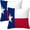 Flag of Us Texas Symbol, variant on French Script 12 X 20 Throw Pillow Covers Word Phrase Artistic Font Vintage Set of 2 Pillow Cases Protectors Outdoor Pillowcases Decorative for Home Couch Sofa Bed Car Office