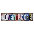 thumbnail image 1 of You More: letrero de hojalata «Love You More» para colgar en la pared, sobre la puerta, estilo retro de Wall Street, 1 of 6