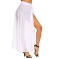 thumbnail image 4 of Fesfesfes Women Swimsuit Skirt Cover Up Mesh Bikini Smock Swimwear Beach Cover-Ups Wrap Skirt, 4 of 9