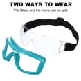 thumbnail image 3 of Uxcell Safety Glasses, Anti-Fog Goggles Protective Scratch Resistant Clear Lens Work Outdoor Eye Protection Lake Blue, 3 of 7