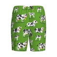 thumbnail image 2 of Lsque Cows With Calfs Green Mens Sleep Pajama Shorts,Short Pajama Pants, Cotton Ultra-Soft Knit-X-Large, 2 of 9