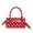 Red, variant on Polka Dot Bowler Bag,Slouchy Tote Bags Polka Dot PU Bowler Bag for Women Fashion Hobo Bags Large Shoulder Bag Handbag for Travel Work