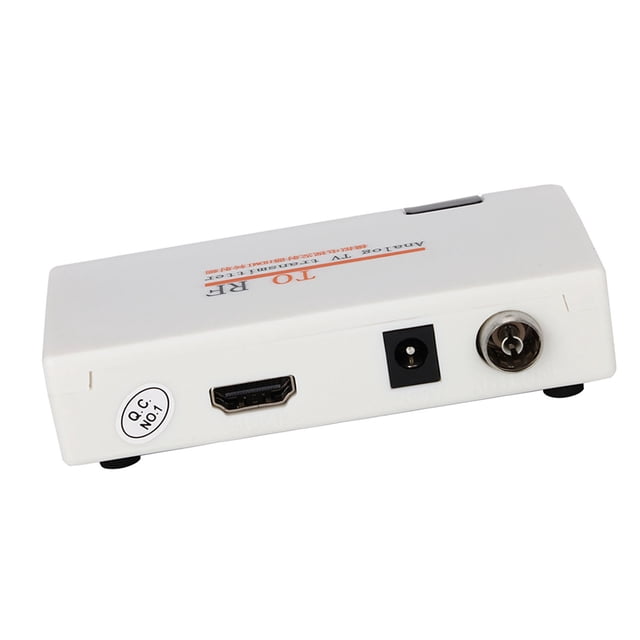 CAJA Adaptador Convertidor Coaxial A RF, Compatible Con 1080p, Transmision de Señal de Larga Distancia Con Control Remoto, 480i/480p/576i/576p/720p/720i/1080i, PARA