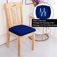 thumbnail image 2 of Unique Bargains 6Pcs Velvet Dinning Chair Seat Cover Elastic Stretchable Slipcovers Royal Blue, 2 of 8