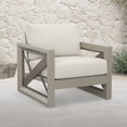 thumbnail image 2 of Steve Silver Dalilah Gray 29" Aluminum Patio Arm Chair, 2 of 7