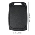 thumbnail image 3 of SomWiBe Large Wheat Straw Cutting Board, Black Double-Sided Kitchen Prep Board for Family Cooking, 15.7 x 9.8 In, 3 of 7