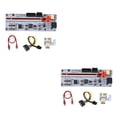 thumbnail image 3 of ZLight YY.Home PCI-E Riser Board 1x to 16x Expander Card Video Card 8 Capacitor Expansion Board for Computer Mining Red 2Set, 3 of 6