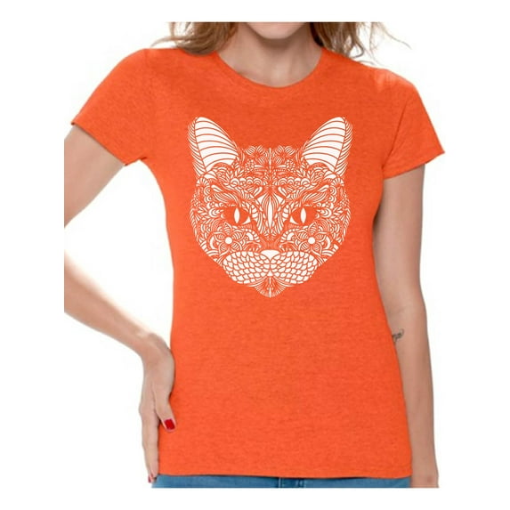 Awkward Styles Cat T-Shirt Pattern T Shirts for Women