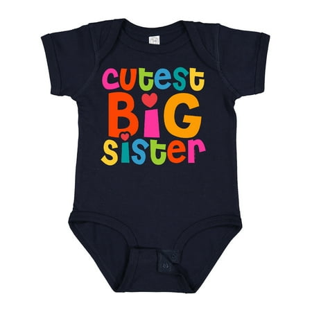 

Inktastic Cutest Big Sister Girls Baby Bodysuit