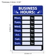 thumbnail image 2 of Uxcell Business Hour Sign Self Adhesive Operation Hour Sticker Blue, 2 of 6